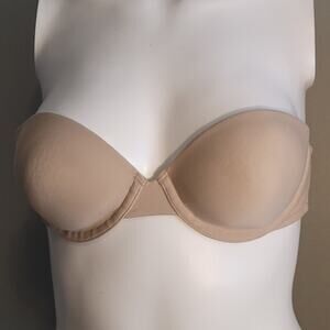 Maidenform 8250 Strapless Multiway Bra Size 34B Nude Convertible Underwire